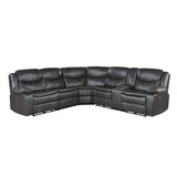 Fargo - (3) 3 Piece Power Reclining Sectional With Right Console - Dark Gray