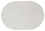 Montelaine - Oval Dining Room Extension Table - Antique White