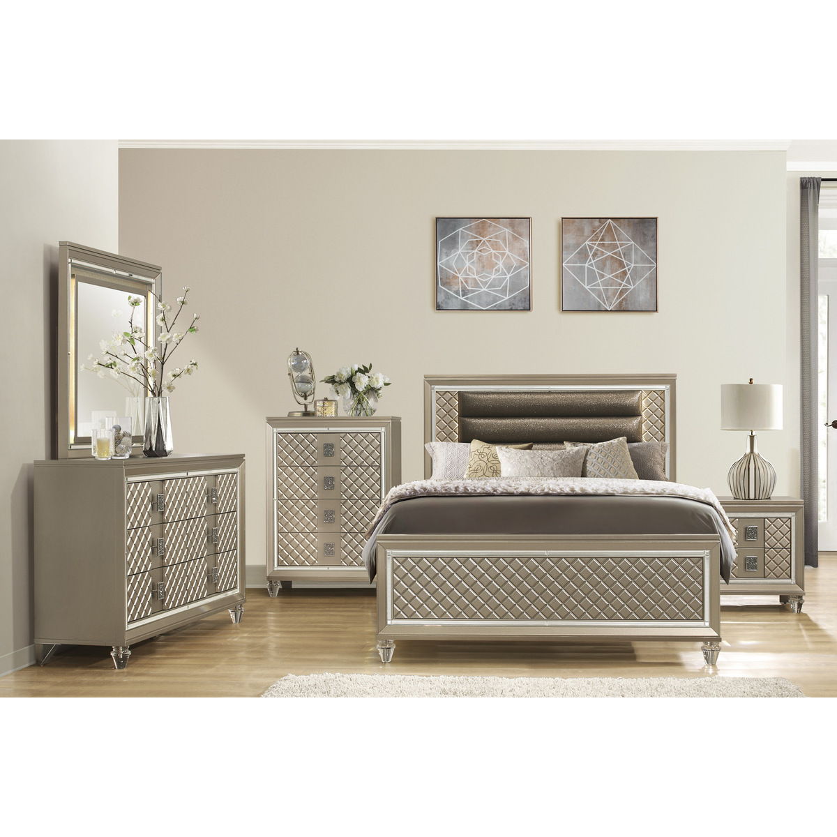 Loudon - Chest - Gold / Silver / Champagne