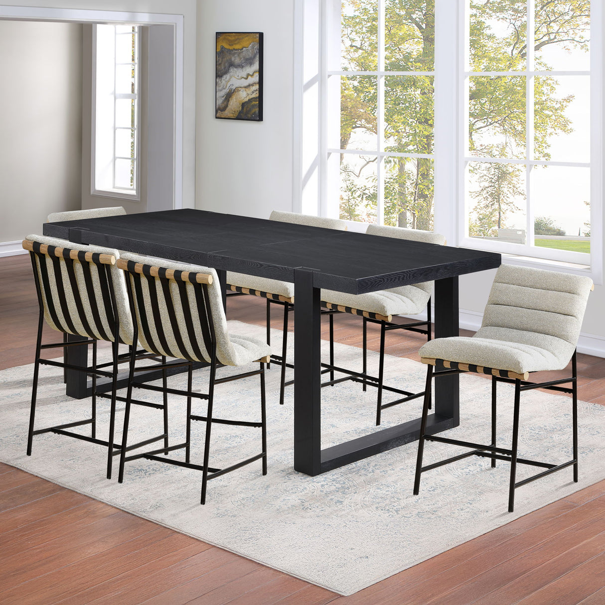 Yves - Counter Set With Nicco Chairs