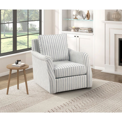 Bowden - Swivel Chair - Pearl Silver