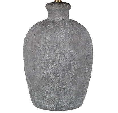 Ashen Grove - 28 X 16 - Ceramic Table Lamp - Weathered Charcoal Stone