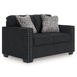 Jasmine Peaks - Loveseat - Coal