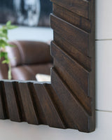 Advin - Accent Mirror - Dark Brown