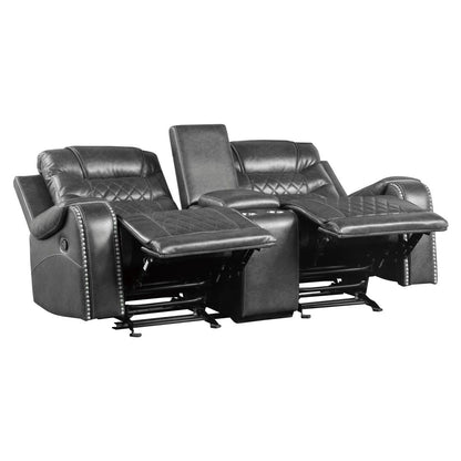 Putnam - Power Double Reclining Loveseat With Center Console, Receptacles And USB Ports