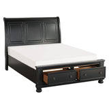 Laurelin - Sleigh Platform Bed With Footboard Storage