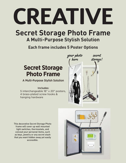 Wildlife & Meadowscape - 17" x 21" Framed Wall Art - Dark Brown