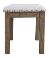 Moriville - Upholstered Bench - Beige