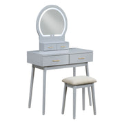 Camilla - Vanity Dresser With Mirror And Stool