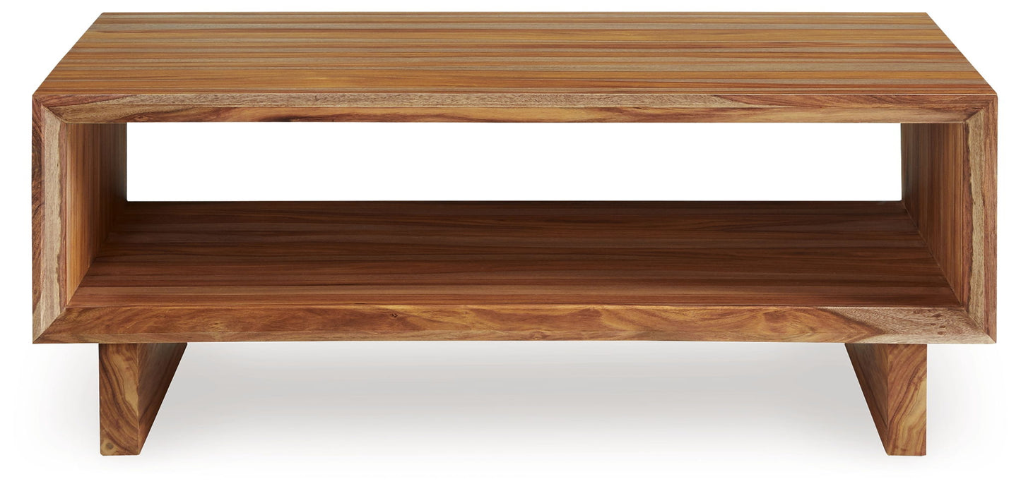 Dressonni - Rectangular Cocktail Table - Brown