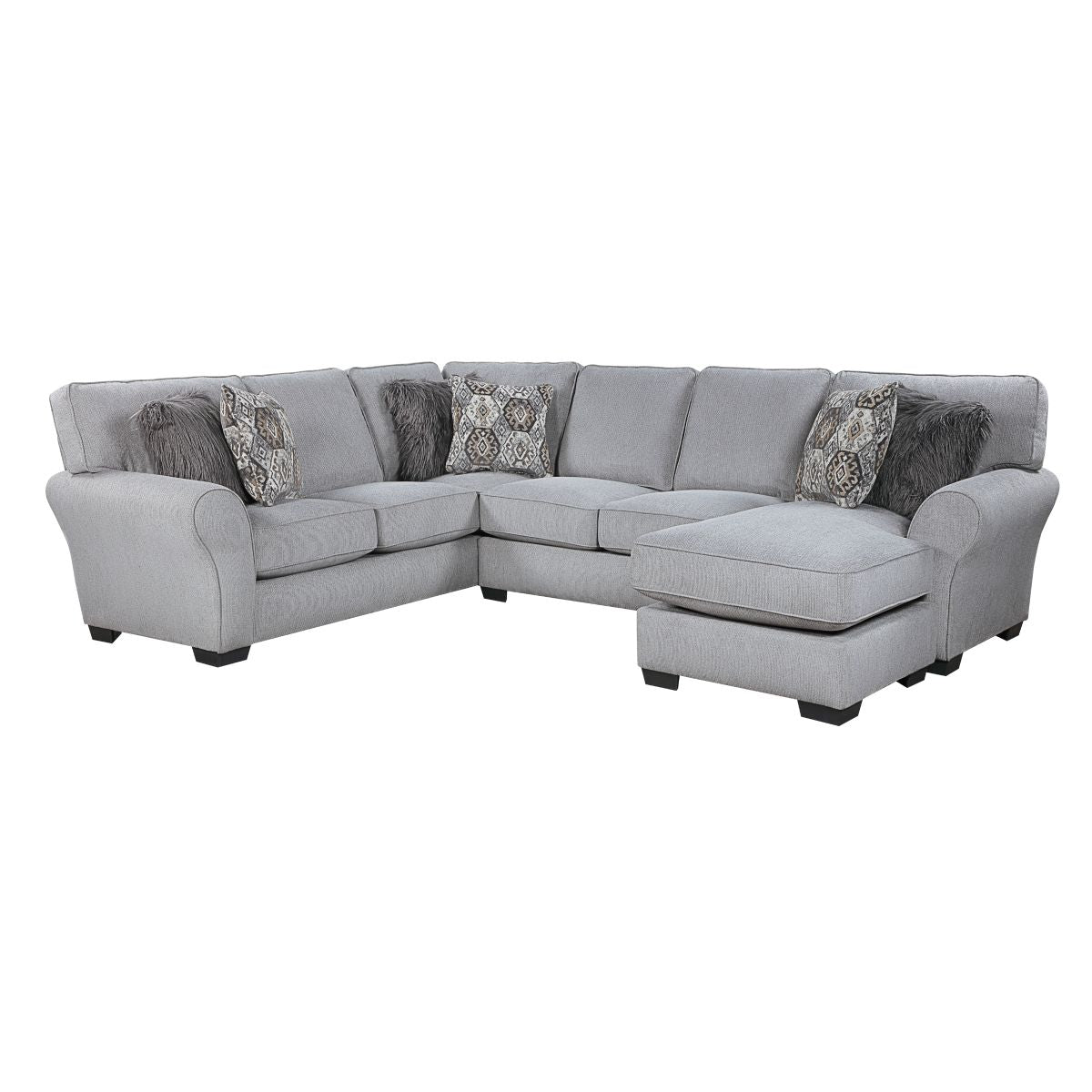 Kieran - 2 Piece Reversible Sectional - Gray