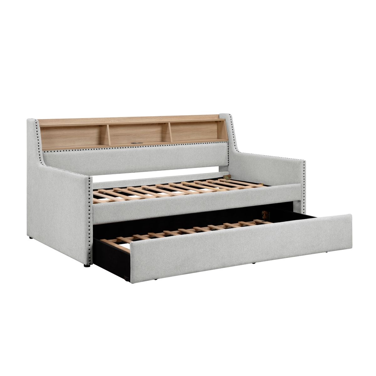 Baxter - Daybed With Trundle - Light Gray
