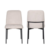Erik - Side Chair With Black Metal Frame (Set of 2)