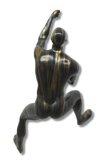 Midnight Stride - 6" x 11" Sculpture - Black