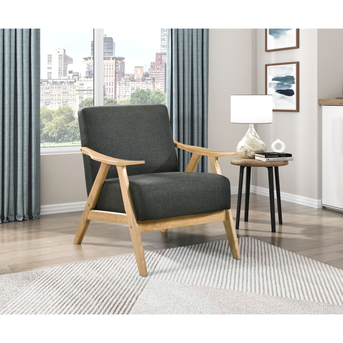 Damala - Accent Chair Light Brown Base