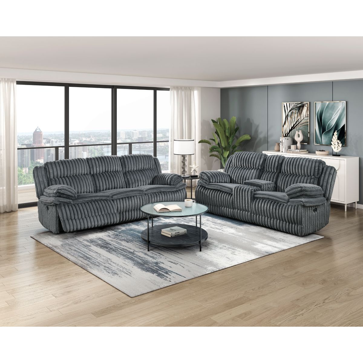 Goodland - Double Reclining Loveseat With Center Console