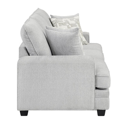 Sarah - Sofa & Loveseat - Pearl Silver