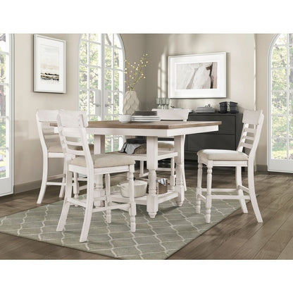 Alburgh - Counter Height Chair (Set of 2) - Light Gray
