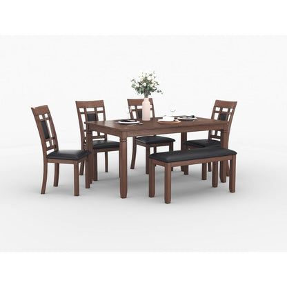 Salton - 6 Piece Pack Dinette Set - Brown