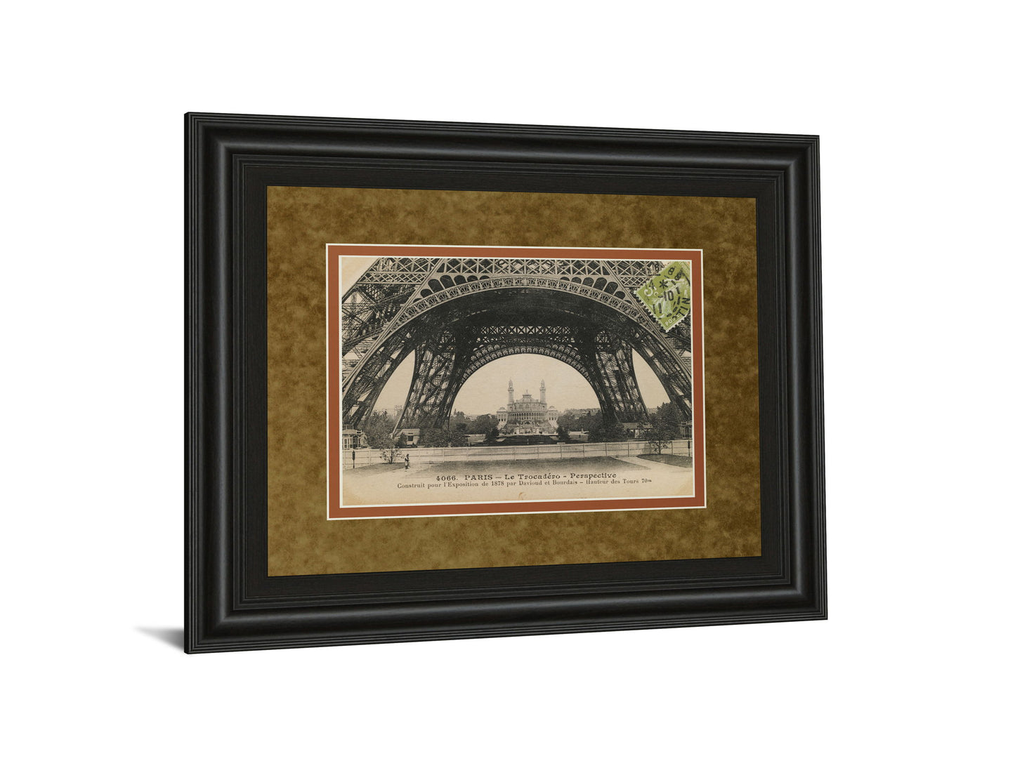 La Base De La Eifel By Wild Apple Studio - Framed Print Wall Art - Light Brown