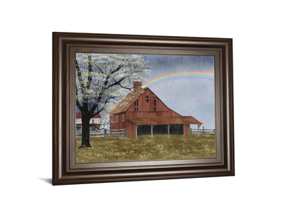 His Promise By Billy Jacobs - Framed Print Wall Art - Green