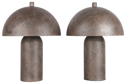 Bronze Canopy - 17 X 13 - Metal Accent Lamp (Set of 2) - Textured Antique Bronze