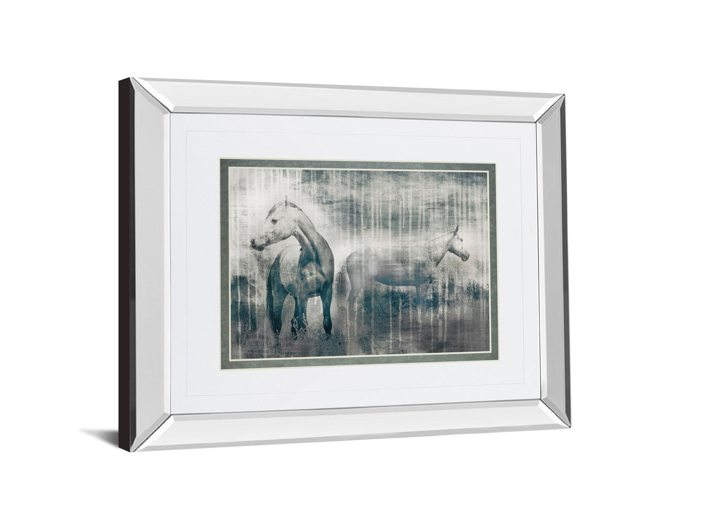 Grey Serenade By Edward Selkirk - Mirror Framed Print Wall Art - Dark Gray