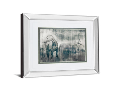 Grey Serenade By Edward Selkirk - Mirror Framed Print Wall Art - Dark Gray