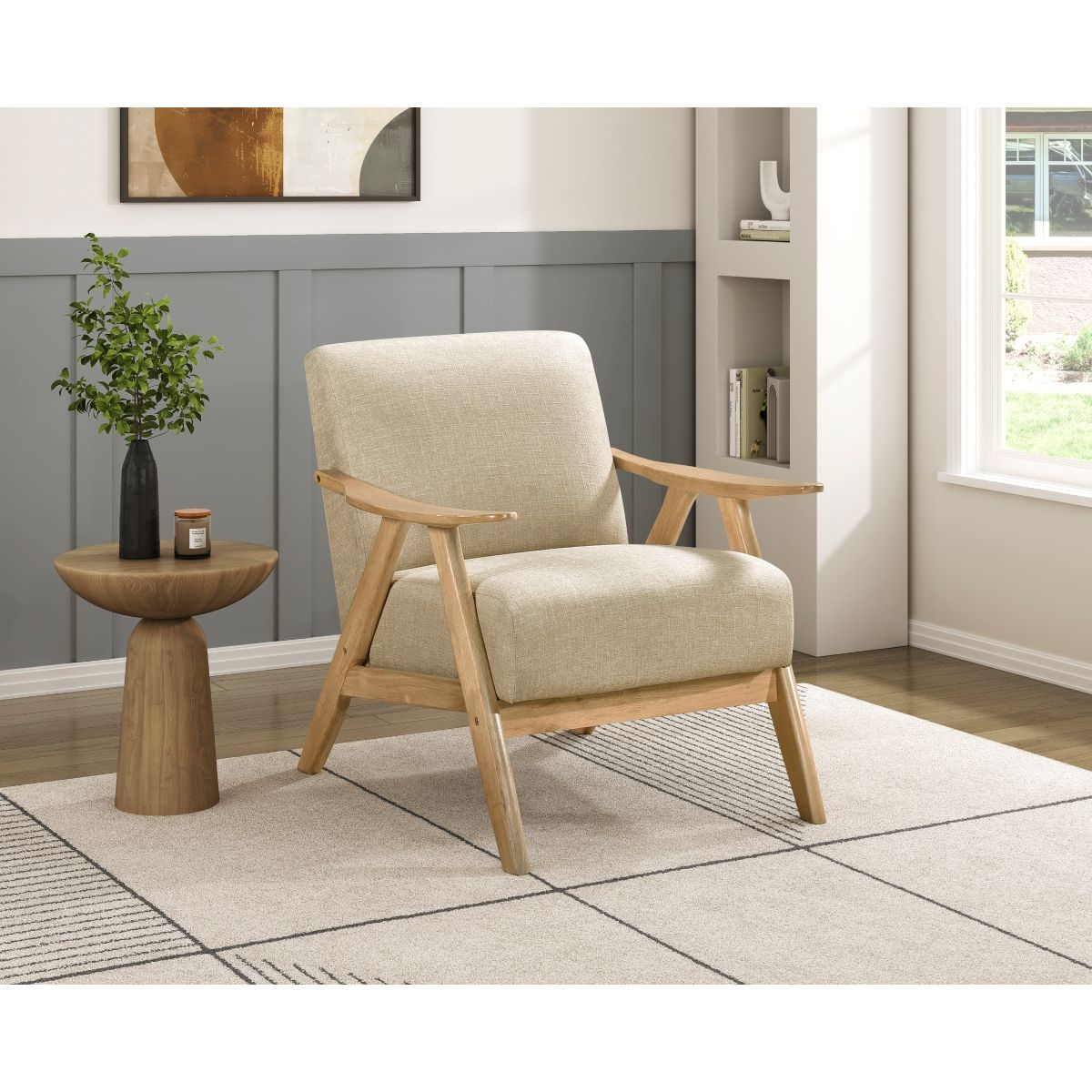 Damala - Accent Chair Light Brown Base
