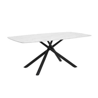 Benito - 5 Piece Dining Room Set (Table & 4 Side Chairs) - Beige / White