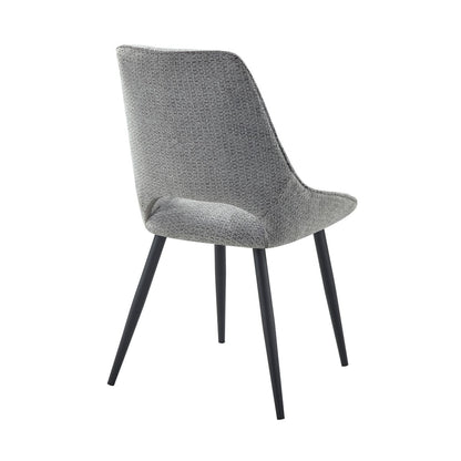 Thea - 5 Piece Dining Room Set (Table & 4 Side Chairs) - Black / Gray