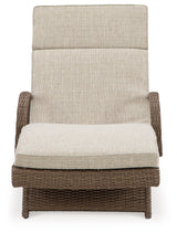 Beachcroft - Chaise Lounge With Cushion - Beige