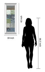 Zen Panel Il By Vision Studio - Mirror Framed Print Wall Art - Dark Gray