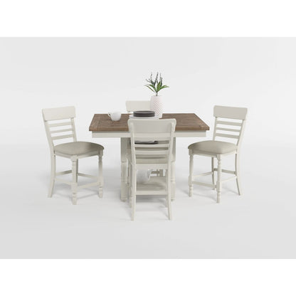 Alburgh - Counter Height Chair (Set of 2) - Light Gray
