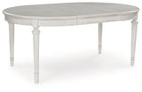 Montelaine - Oval Dining Room Extension Table - Antique White