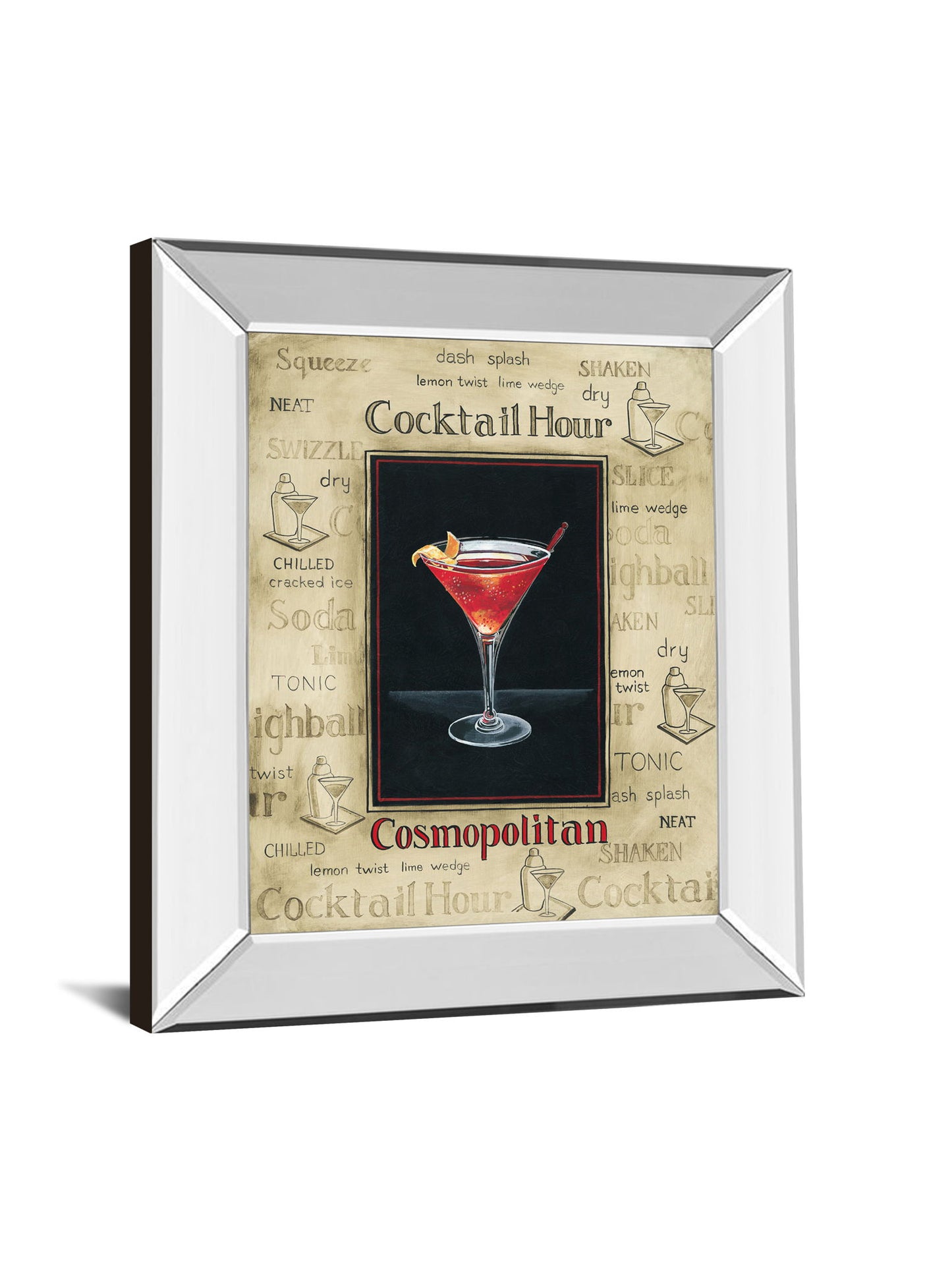 Cosmopolitan By Gregory Gorham - Mirror Framed Print Wall Art - Beige