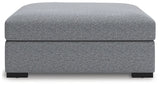 Bealton - Oversized Accent Ottoman - Salt And Pepper