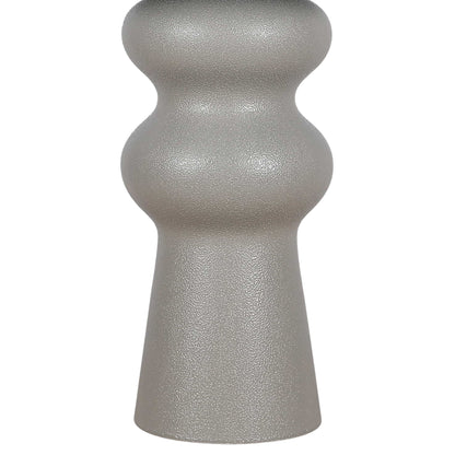 "Echo Essence" Ceramic Table Lamp - Textured Gray