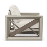 Dalilah - Patio Arm Chair - Gray