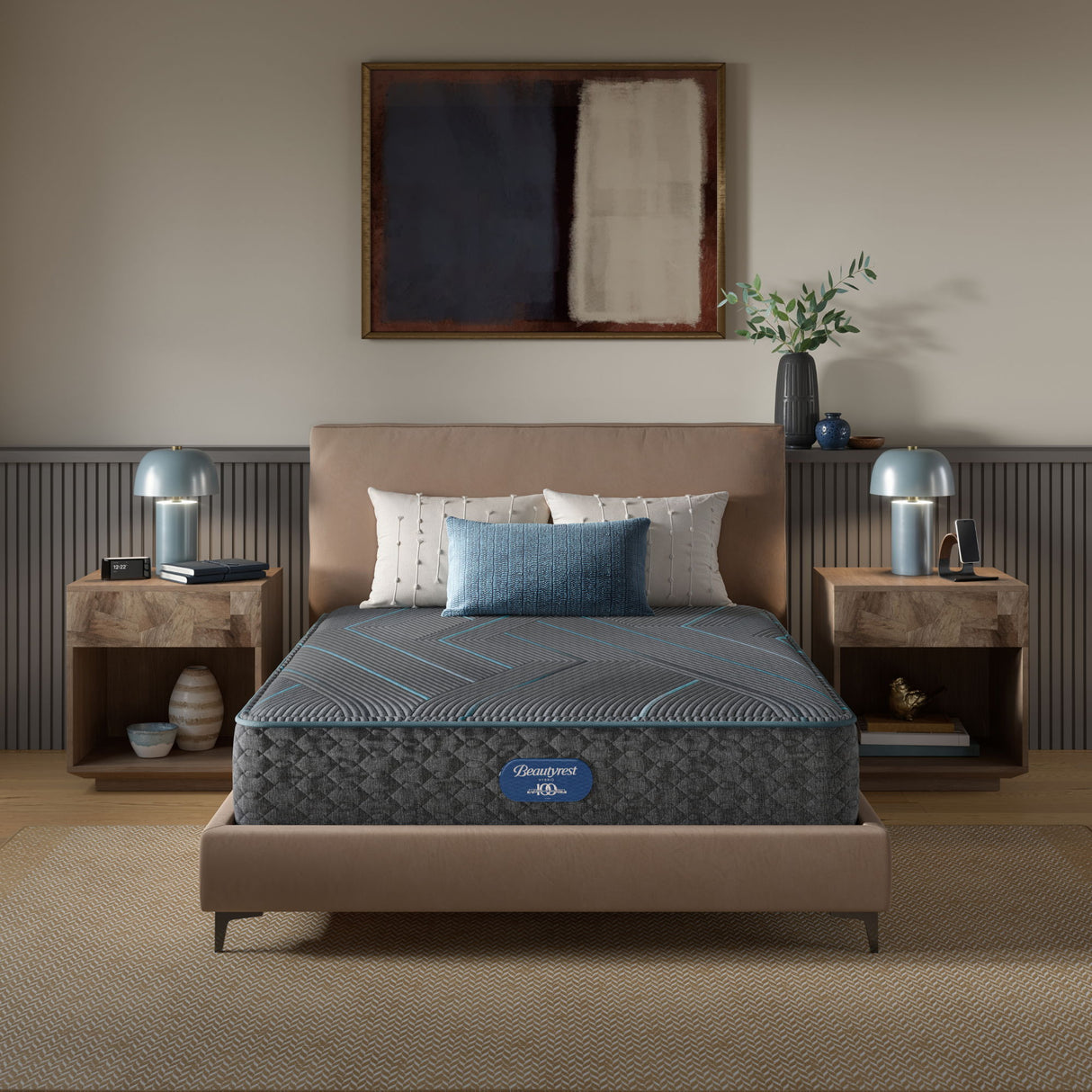 Beautyrest - Level Two Hybrid Medium Firm Mattress