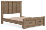 Oliandon - Panel Storage Bed