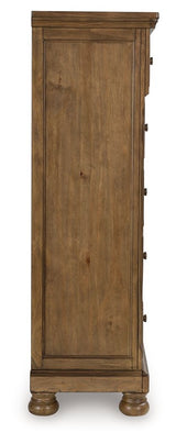 Feddinger - Five Drawer Chest - Medium Brown