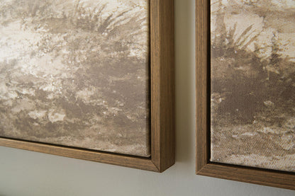 Stormish - Wall Art Set (Set of 2) - Beige / Brown