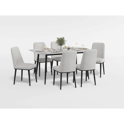 Salerno - Dining Table - Black / Gray
